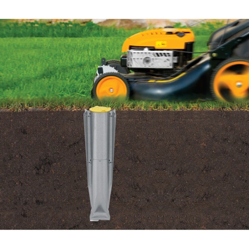 Външен простор Brabantia Lift-O-Matic Advance 50m, метален шип за вкопаване, калъф и торба за щипки