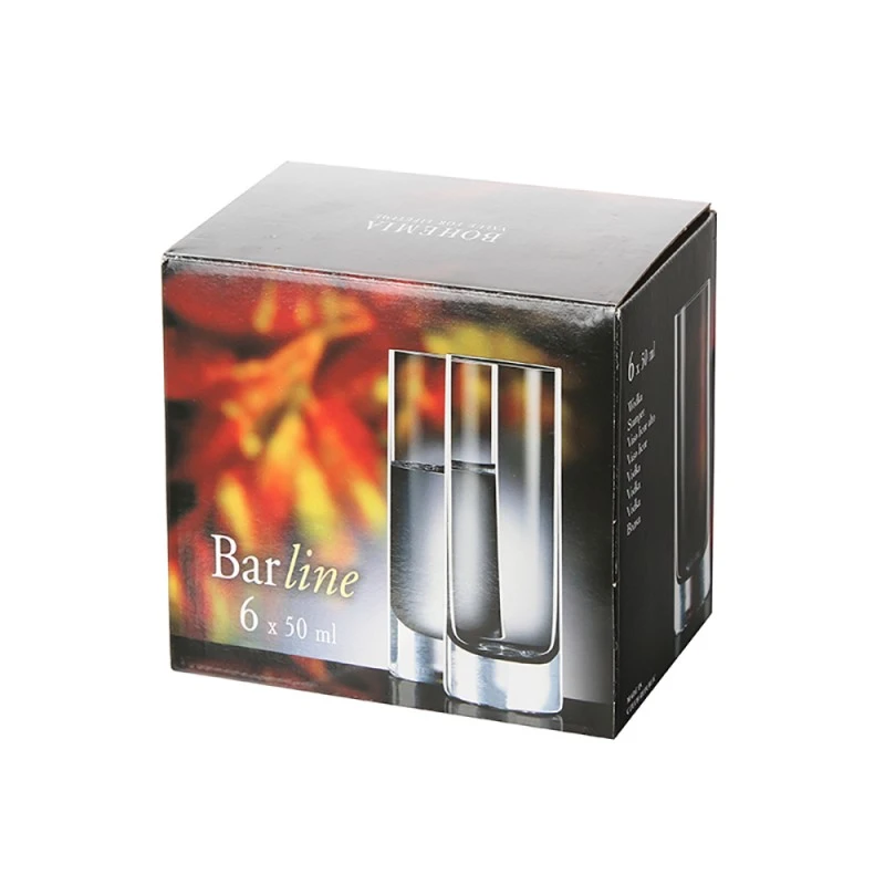 Чаша за шот Bohemia Royal Barline 50ml, 6 броя