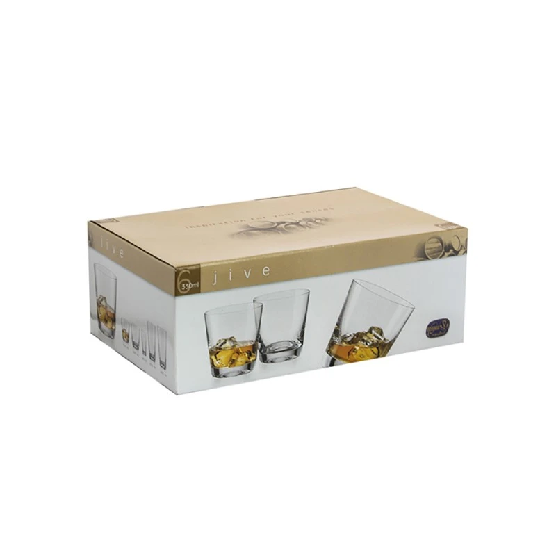 Чаша за уиски Bohemia Royal Jive 330ml, 6 броя