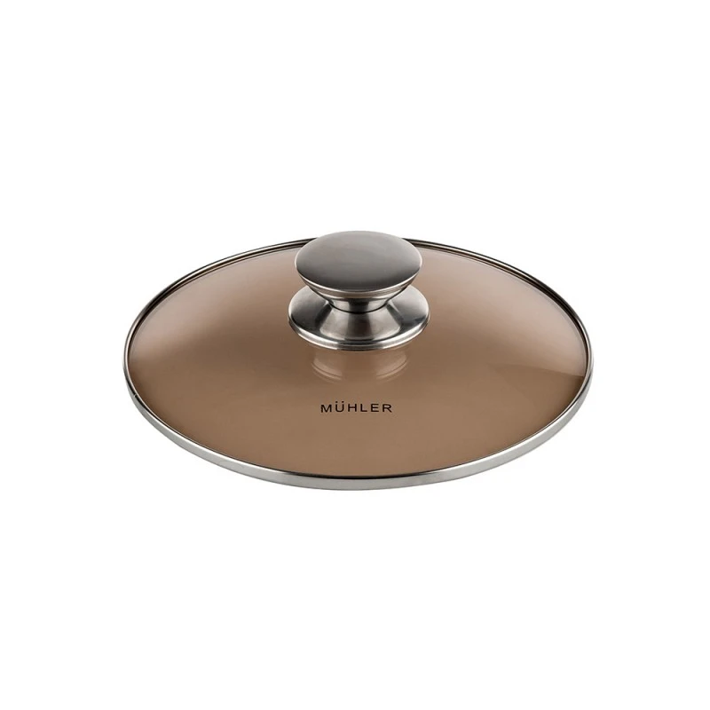 Тенджера Muhler MR-442 NEW 24x13.5cm, 5.4L, кафяв капак