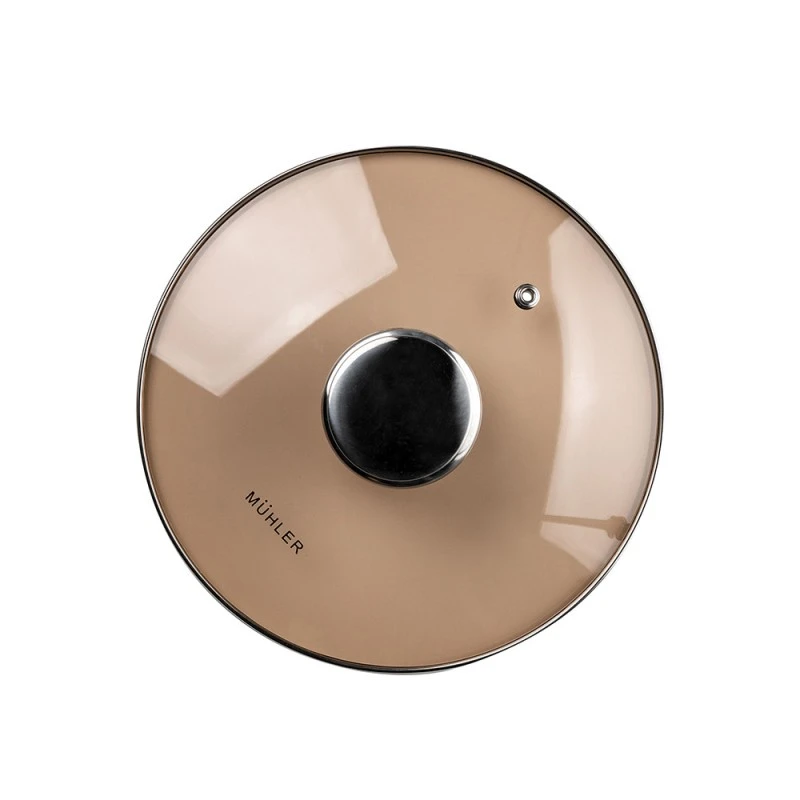 Тенджера Muhler MR-442 NEW 24x13.5cm, 5.4L, кафяв капак