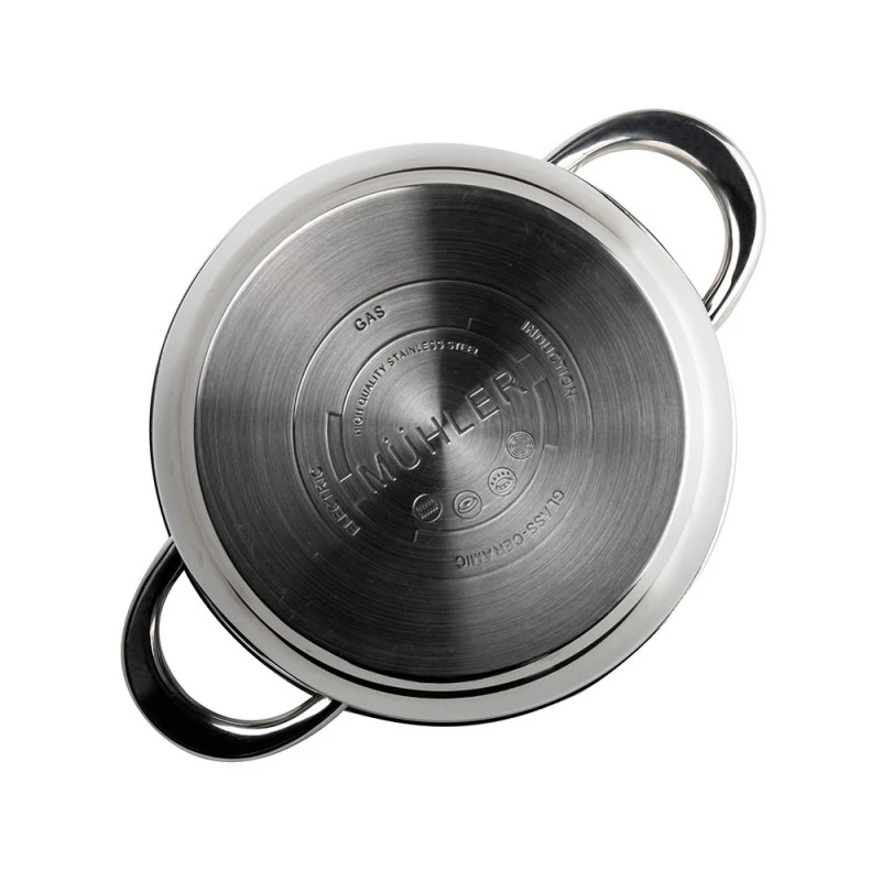 Тенджера Muhler MR-442 NEW 24x13.5cm, 5.4L, кафяв капак