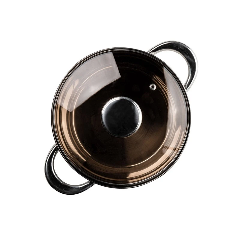 Тенджера Muhler MR-402 NEW 20x12cm, 3.1L, кафяв капак