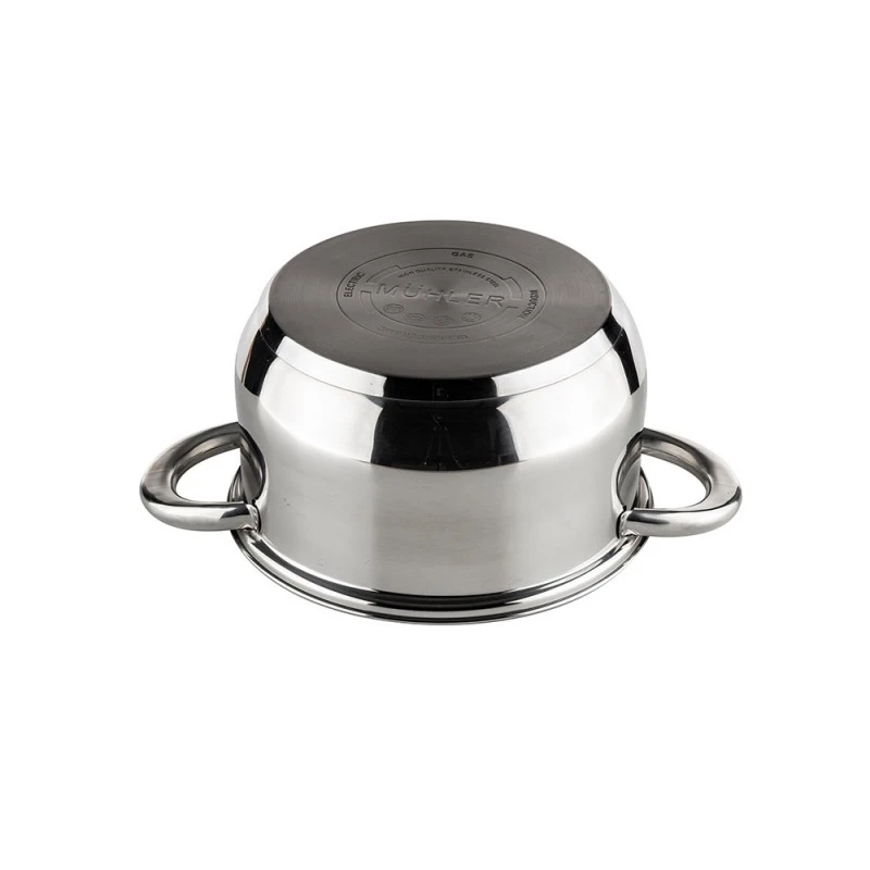 Тенджера Muhler MR-402 NEW 20x12cm, 3.1L, кафяв капак