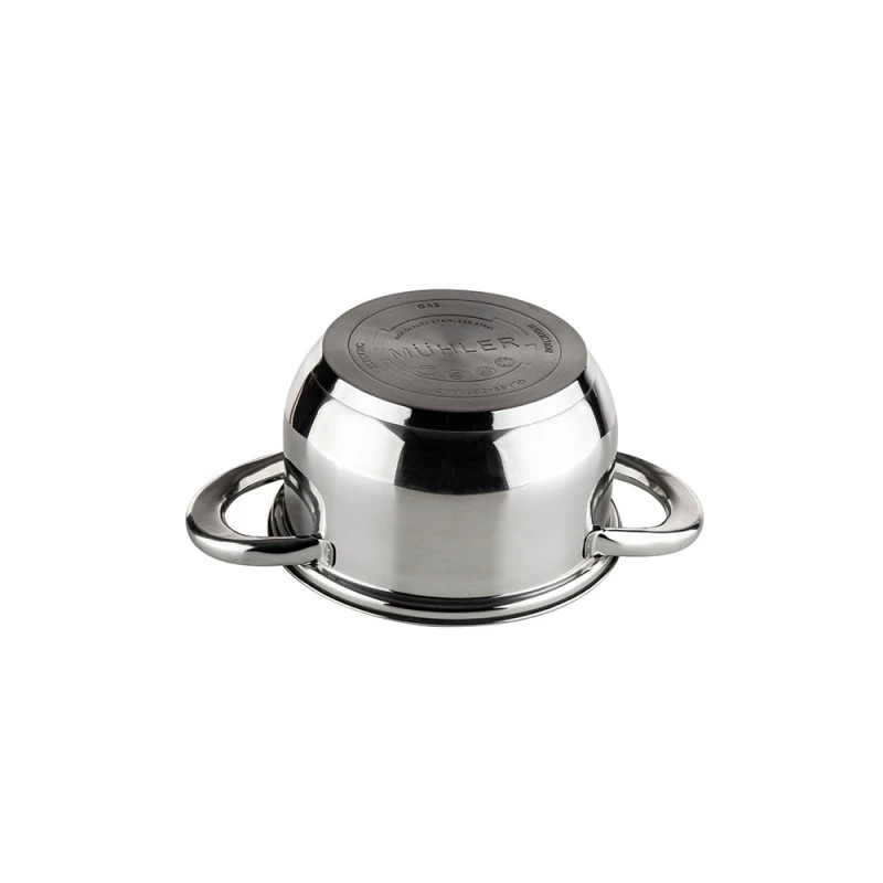 Тенджера Muhler MR-4262 16x9.5cm,1.6L, кафяв капак