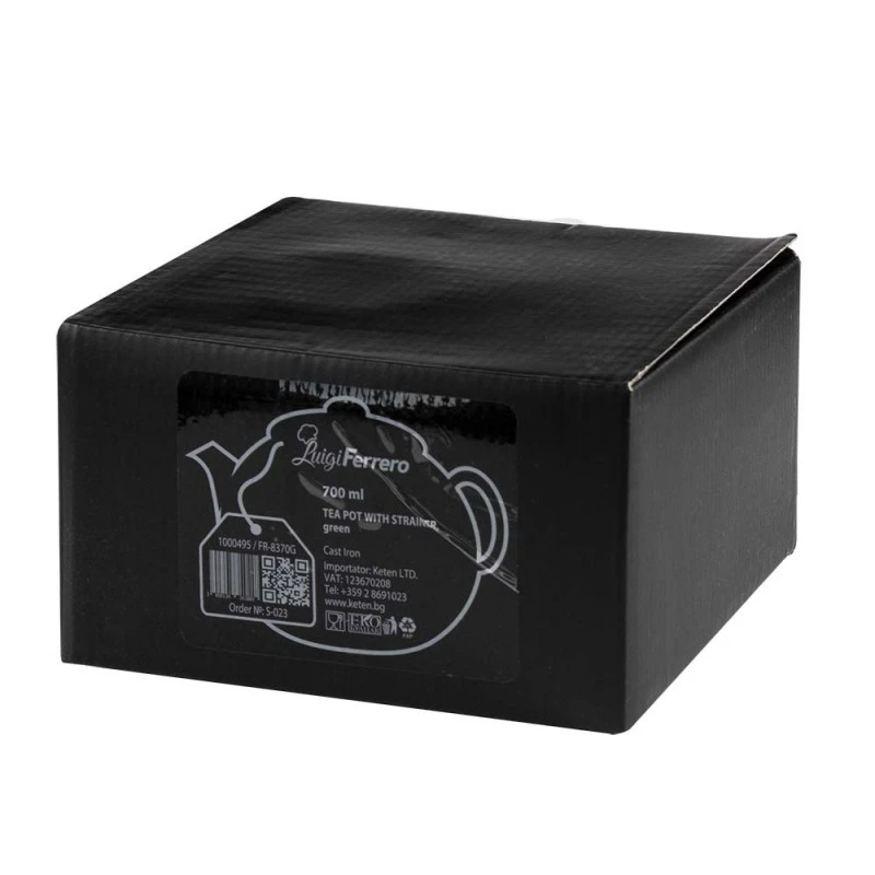 Чайник чугунен с цедка Luigi Ferrero FR-8370G 700ml, зелен