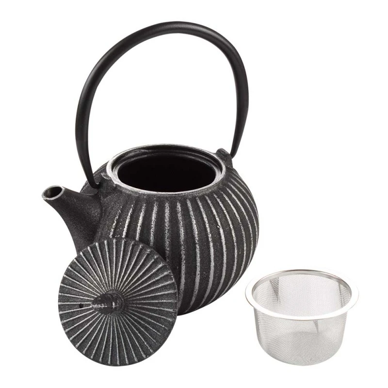 Чайник чугунен с цедка Luigi Ferrero FR-8385GRP 850ml, графит