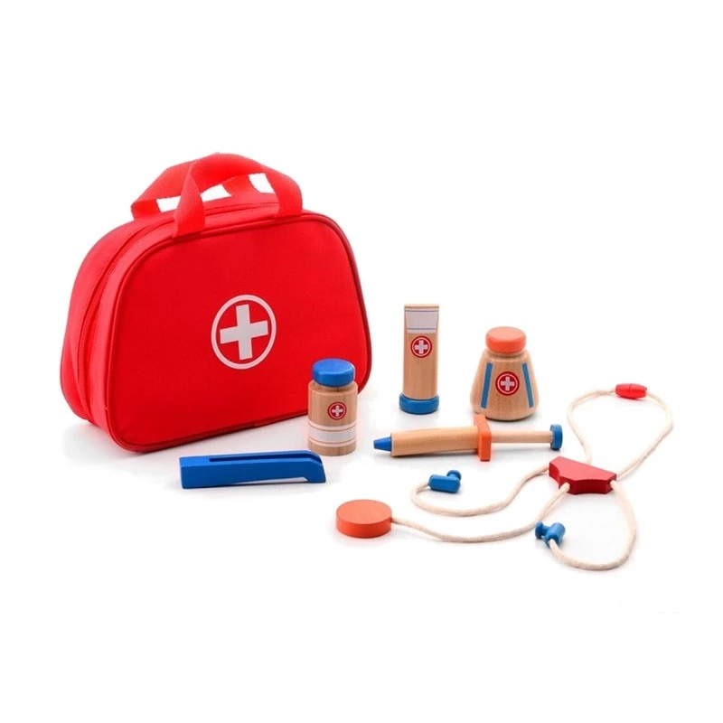 Детски лекарски комплект Jouеco, Чичо Доктор, 8 части
