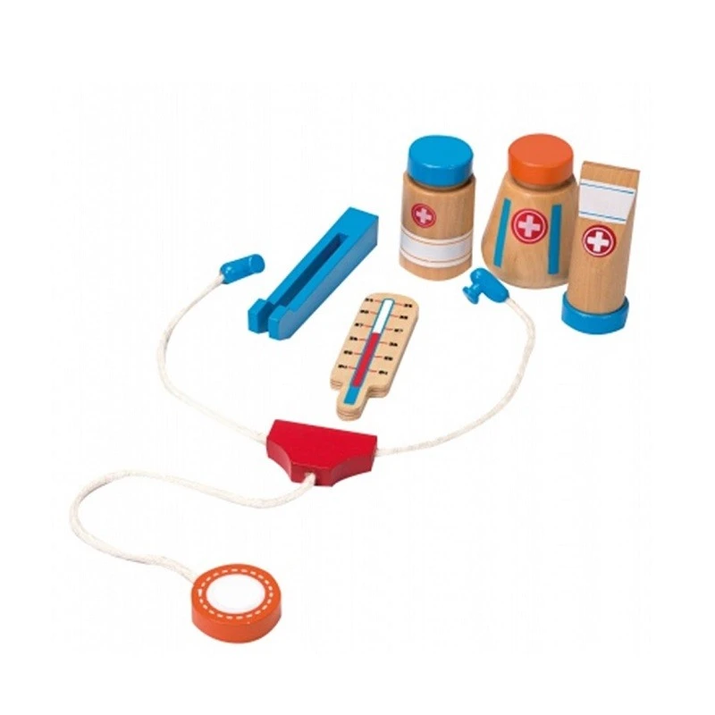 Детски лекарски комплект Jouеco, Чичо Доктор, 8 части