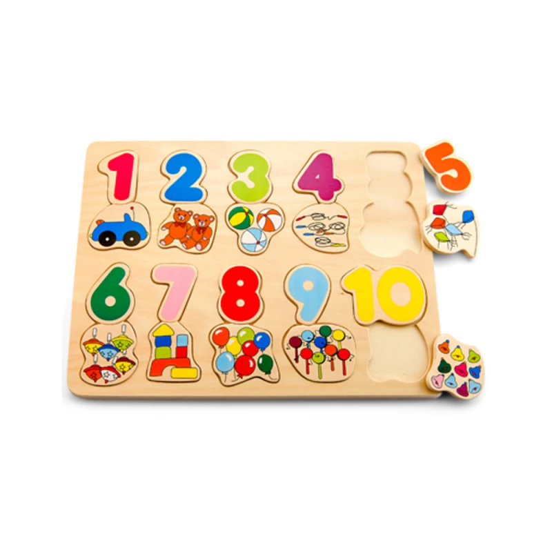 Дървен пъзел Pino Да научим числата, Играчки
