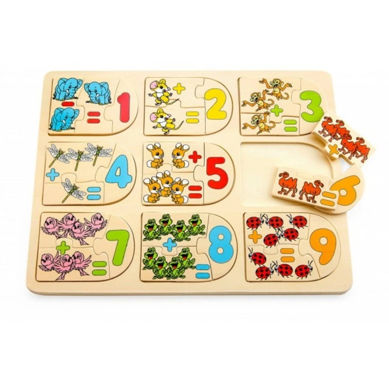 Дървен пъзел Pino Математика