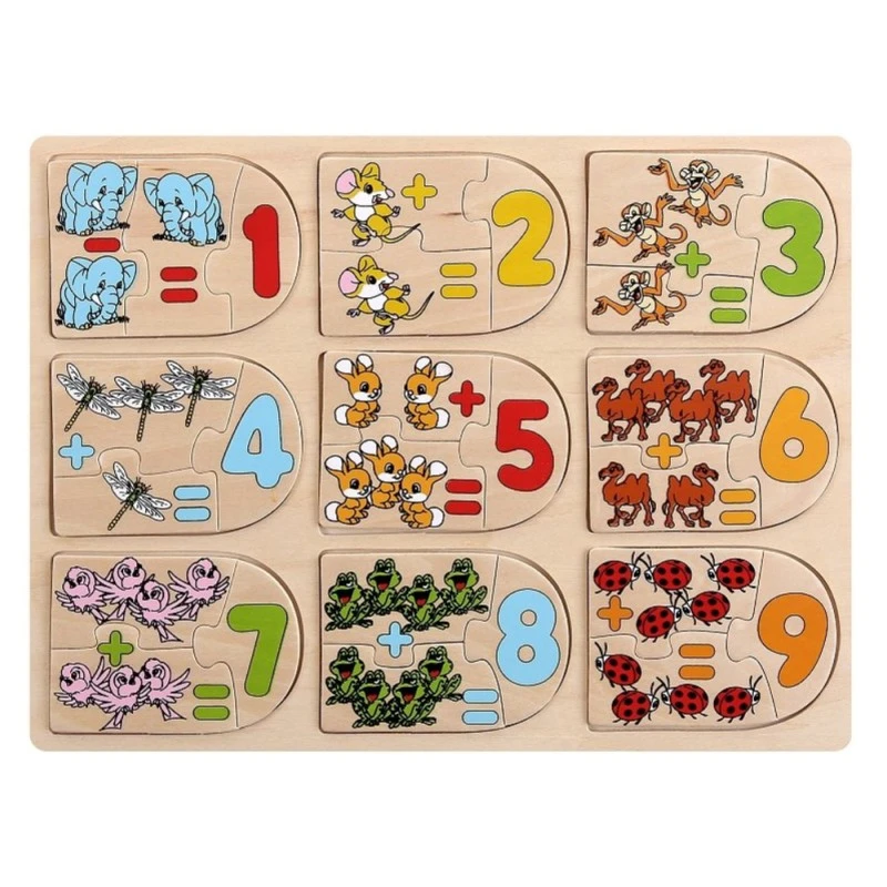 Дървен пъзел Pino Математика