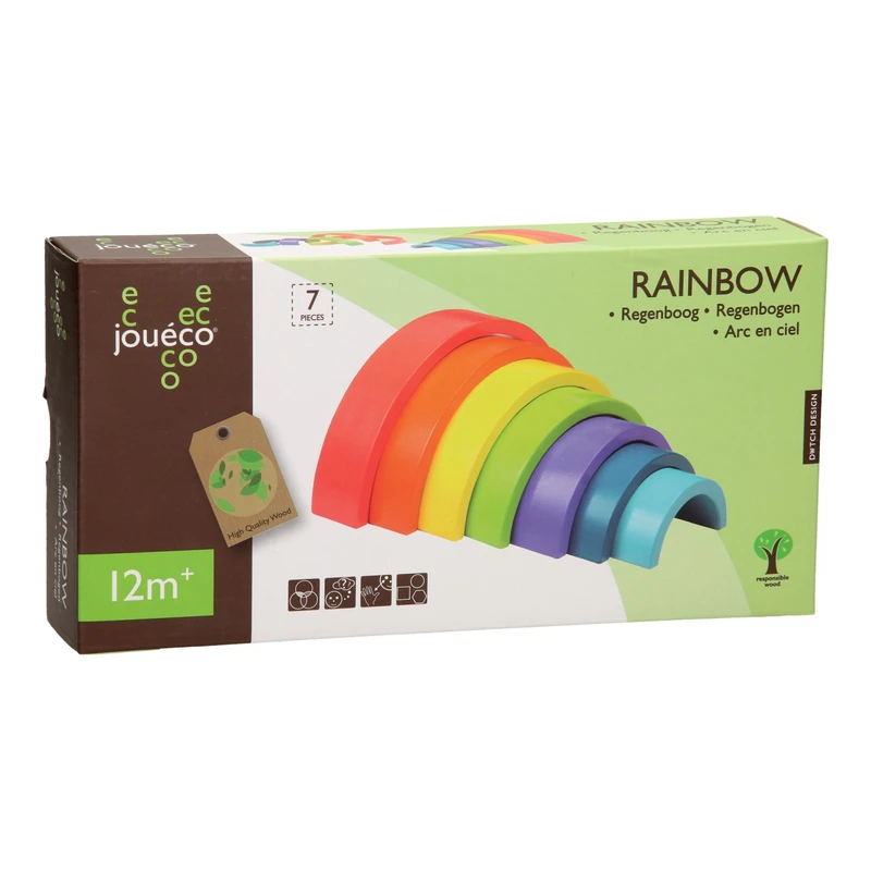 Дървен пъзел Joueco, Дъга, 7 части