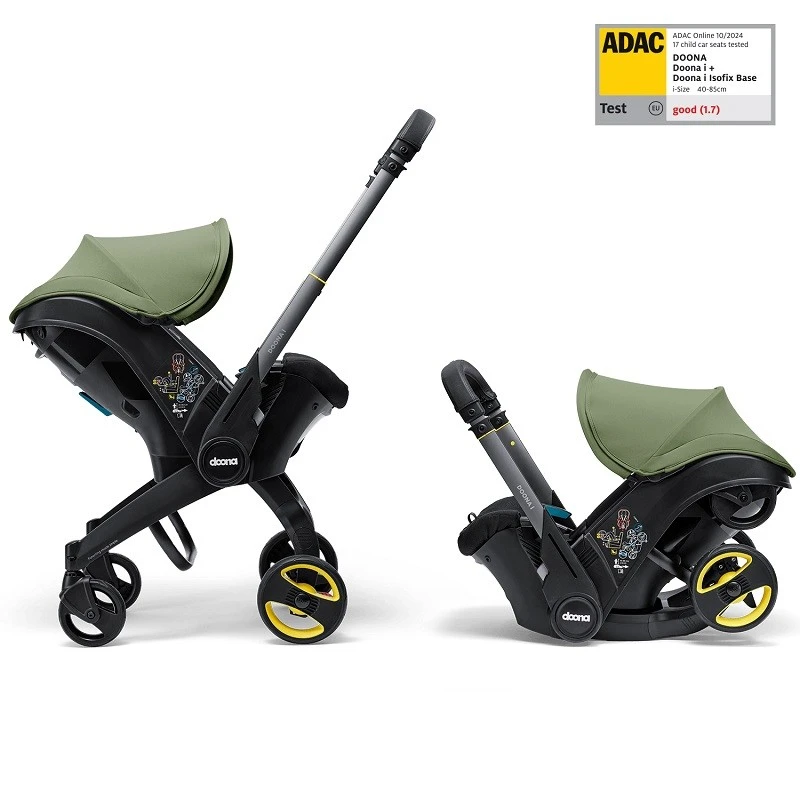 DOONA™ i-size Седалка с шаси 2 в 1, Desert Green