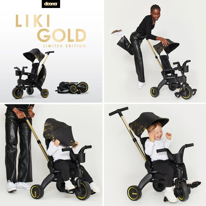 Триколка, Doona Liki Trike, Черен/Златист