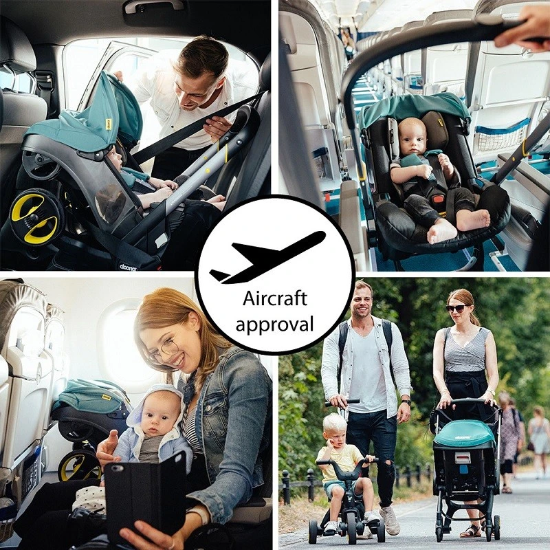 Количка Doona Desert green, 0-13 кг, Зелен/Черен