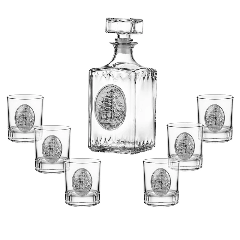 Сет FREITAS & DORES, Кораб, DG069, Бутилка + 6 чаши