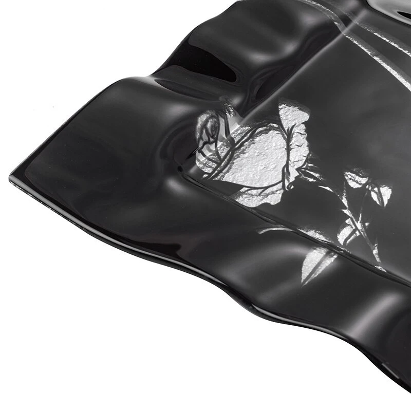 Сет поднос и чаши MODA MOSTRA Silver Rose, Поднос + 6 чаши вода