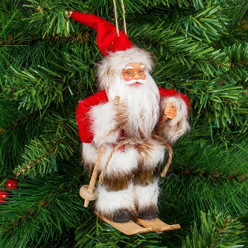 Дядо Коледа Димс-92, На ски, CK0114, 17 см