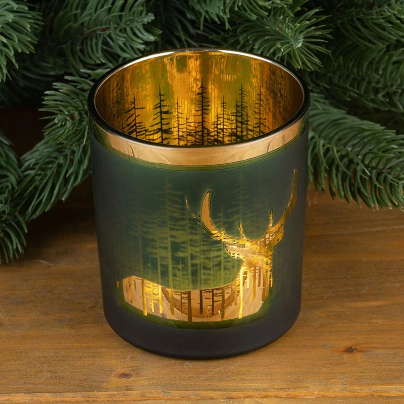 Коледен свещник - зелен