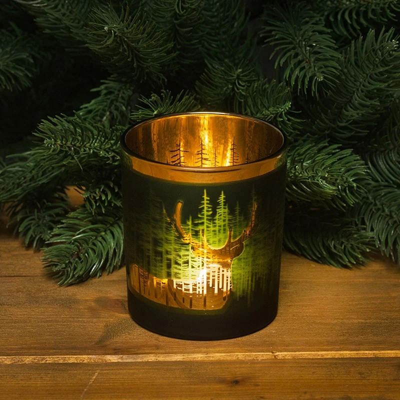 Коледен свещник - зелен