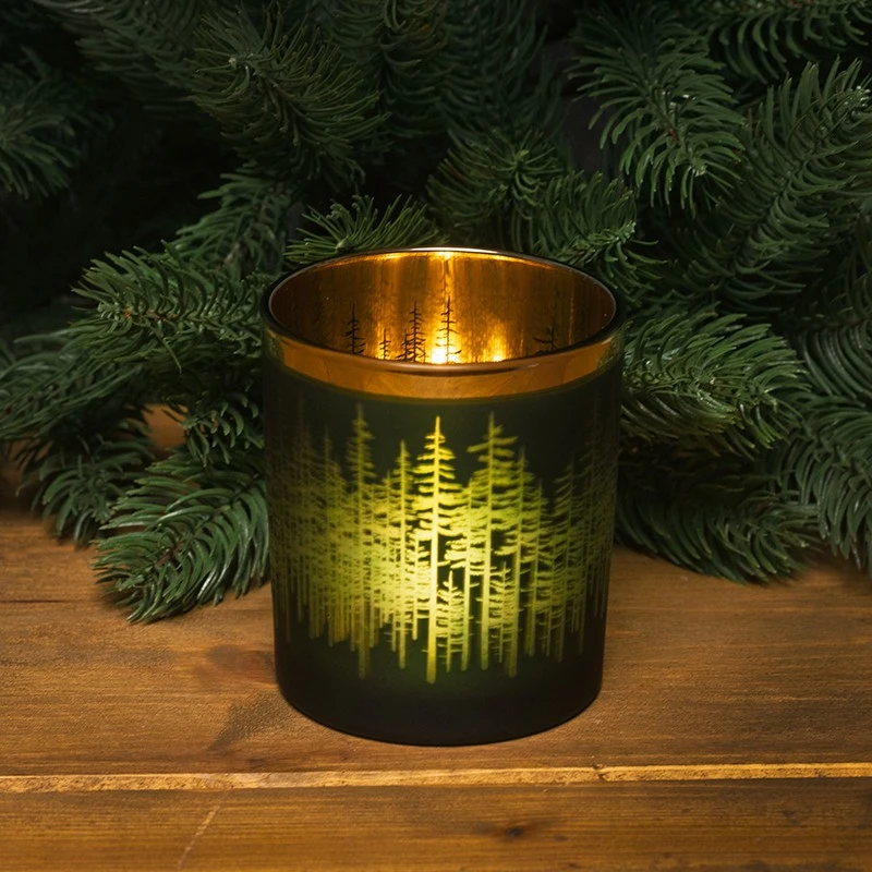 Коледен свещник - зелен