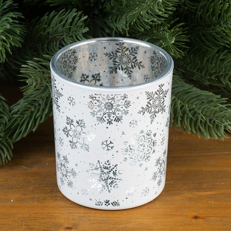 Коледен свещник - бял