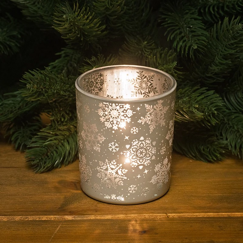 Коледен свещник - бял