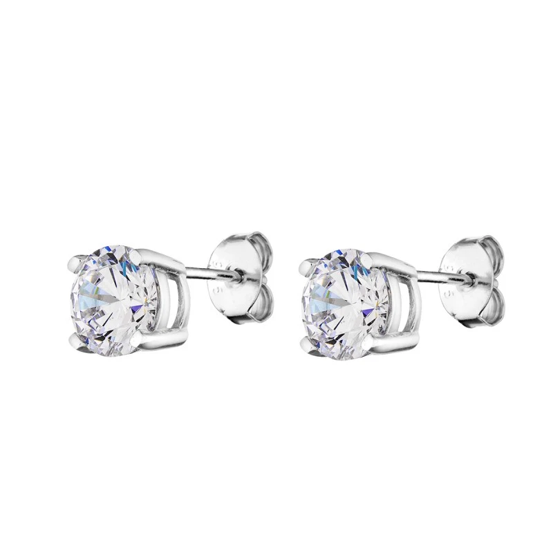 Обеци Swan Pearls END738E Класика, Сребро 925, Цирконий