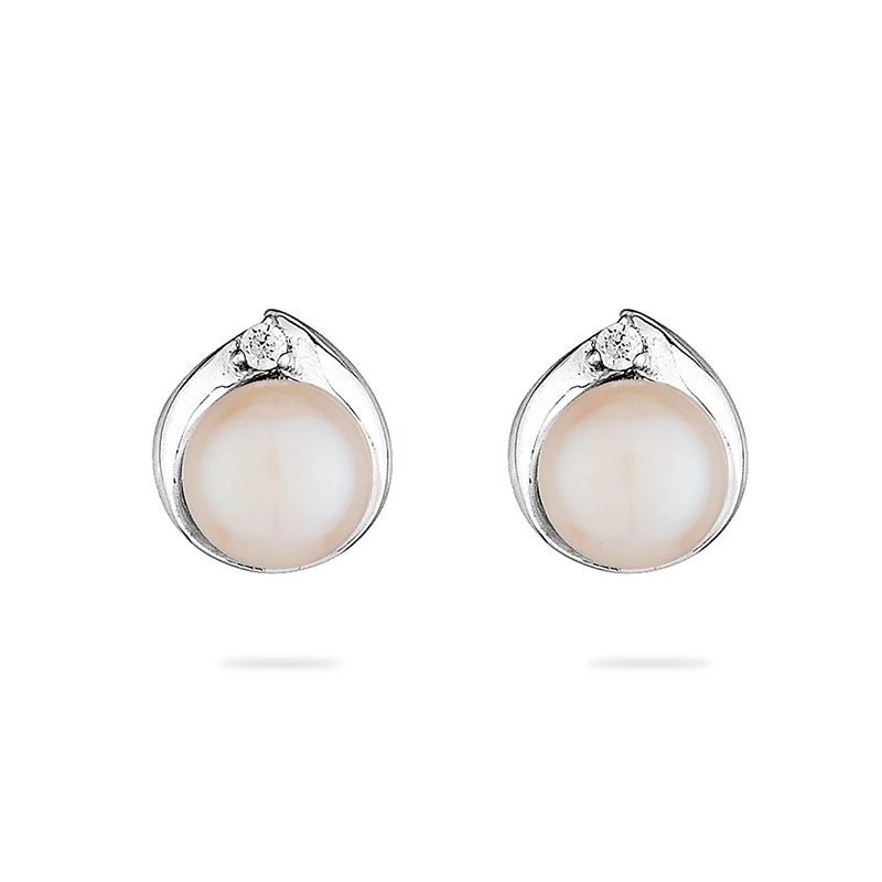 Обеци Swan Pearls IPE0572W Бели Перли, Сребро 925