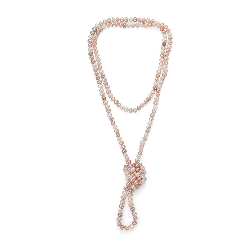 Колие Swan Pearls R5L126NM, Мулти Перли, Сребро