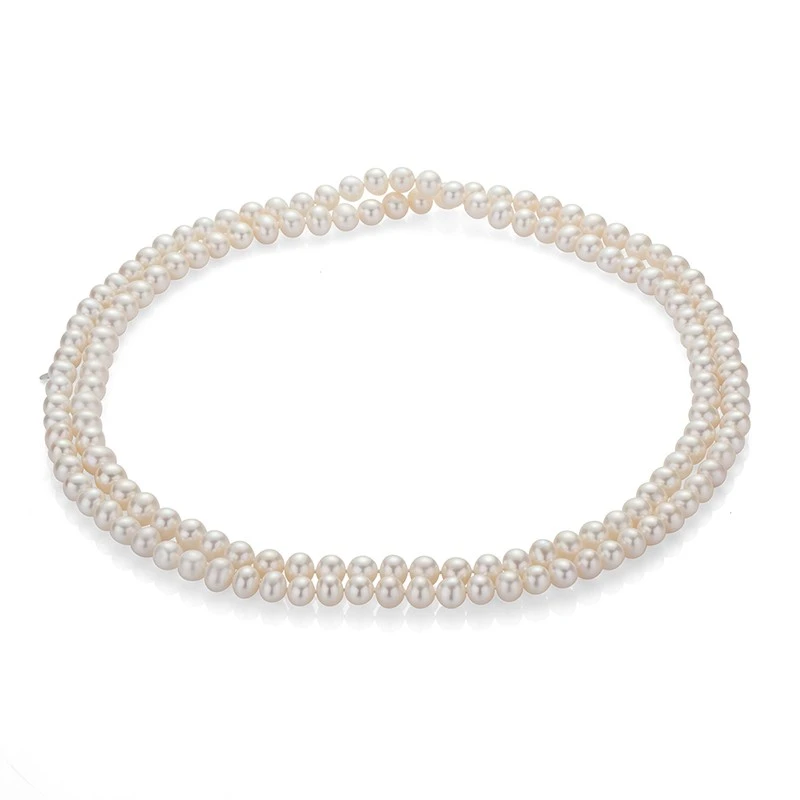 Колие Swan PeArls R5L126NW, Бели Перли, Сребро