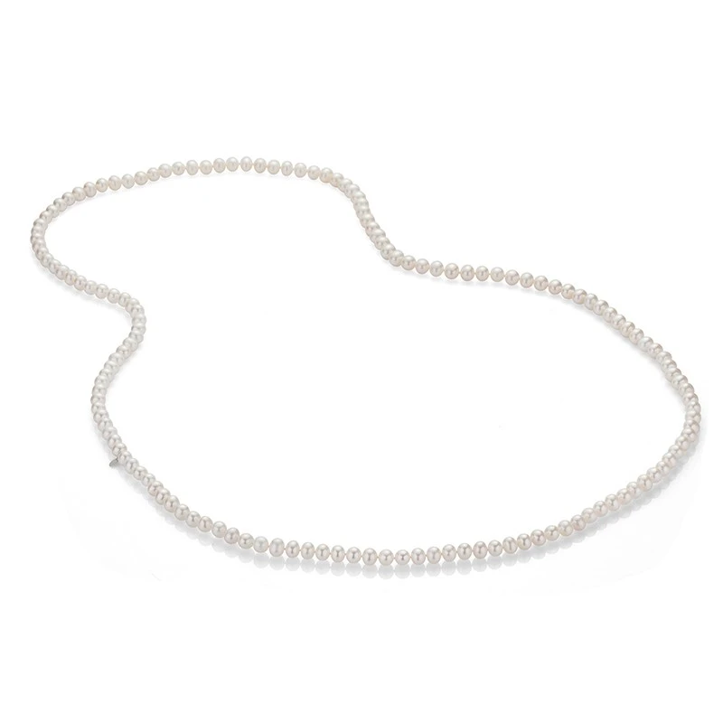 Колие Swan PeArls R5L126NW, Бели Перли, Сребро