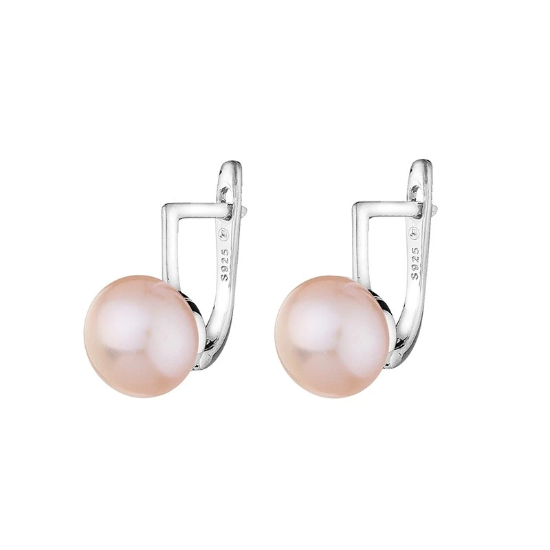 Обеци Swan Pearls GE003B Черни Перли, Сребро 925