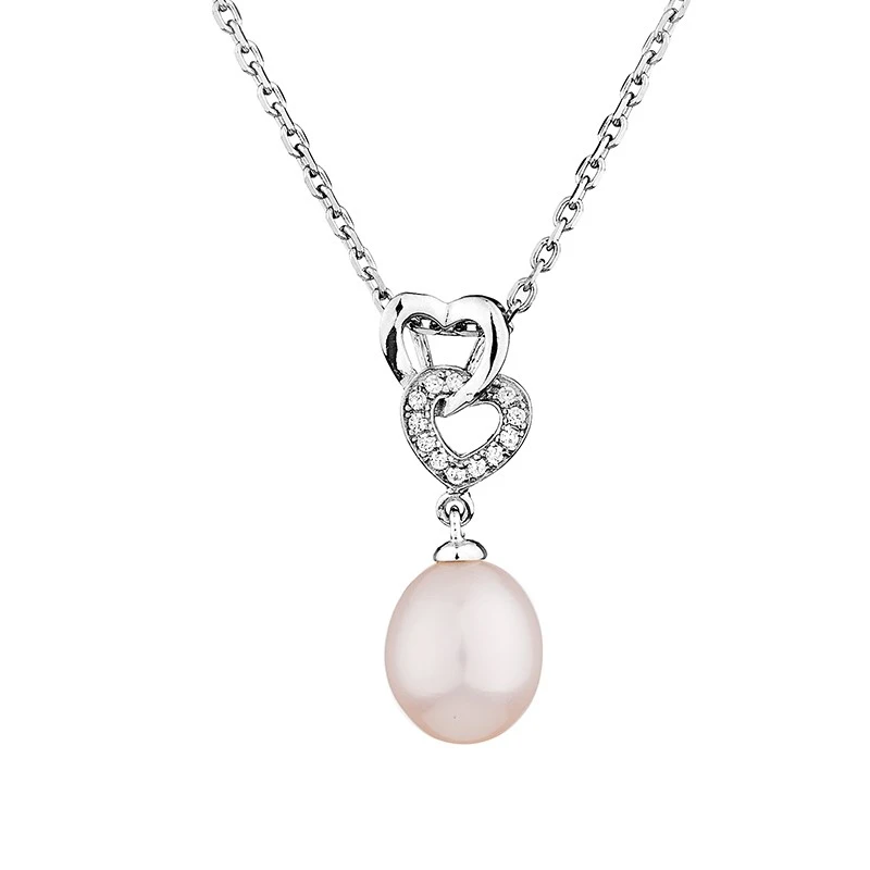 Колие Swan Pearls SH319NW, Бели перли, Сребро 925