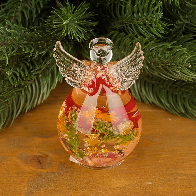 Коледен стъклен ангел