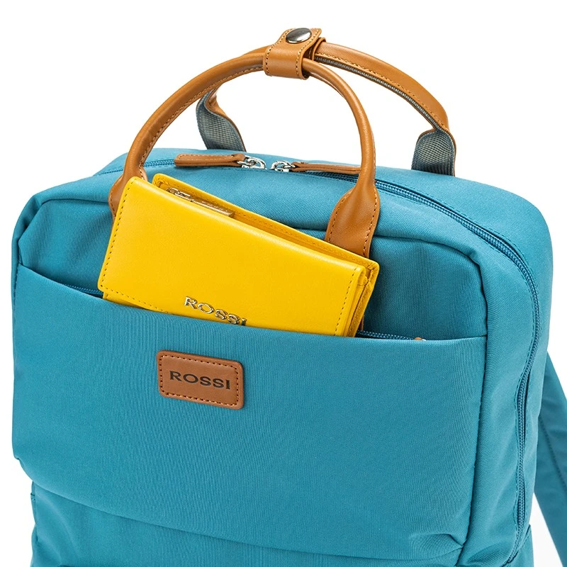 Дамска раница за лаптоп Rossi, K010-4, Езерово синьо
