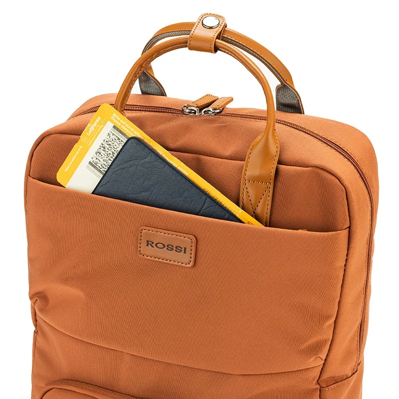 Дамска раница за лаптоп Rossi, K010-6, Кафява