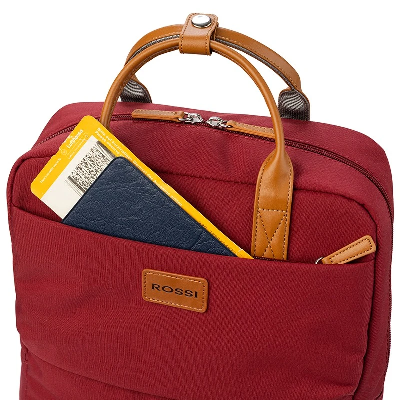 Дамска раница за лаптоп Rossi, K010-7, Бордо