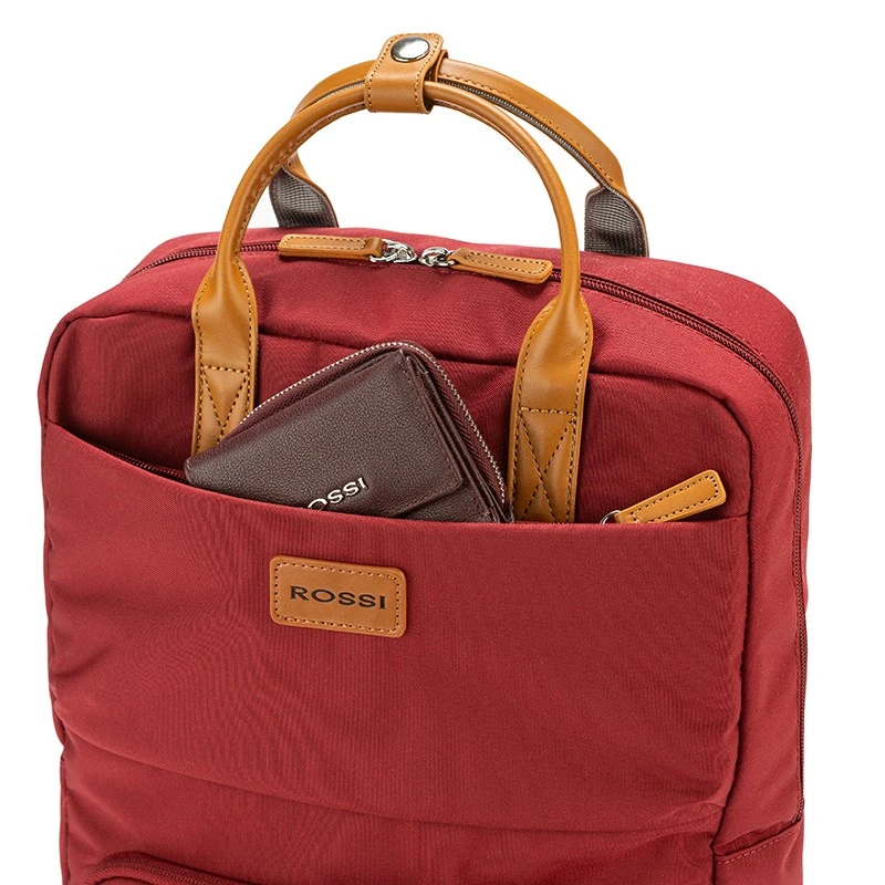 Дамска раница за лаптоп Rossi, K010-7, Бордо