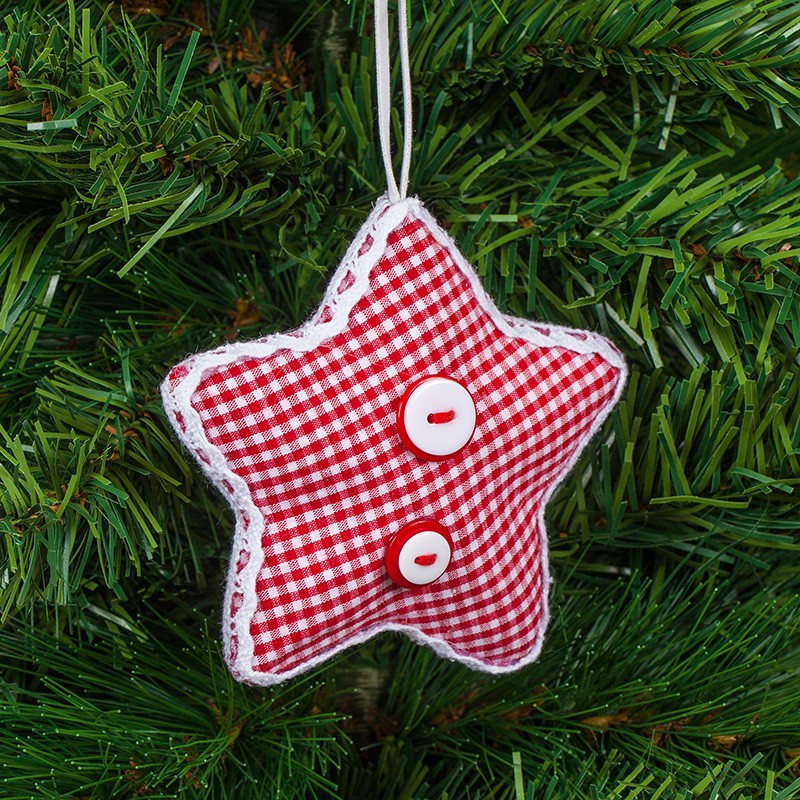 Коледна играчка звезда Димс-92 KIM17, 10 см