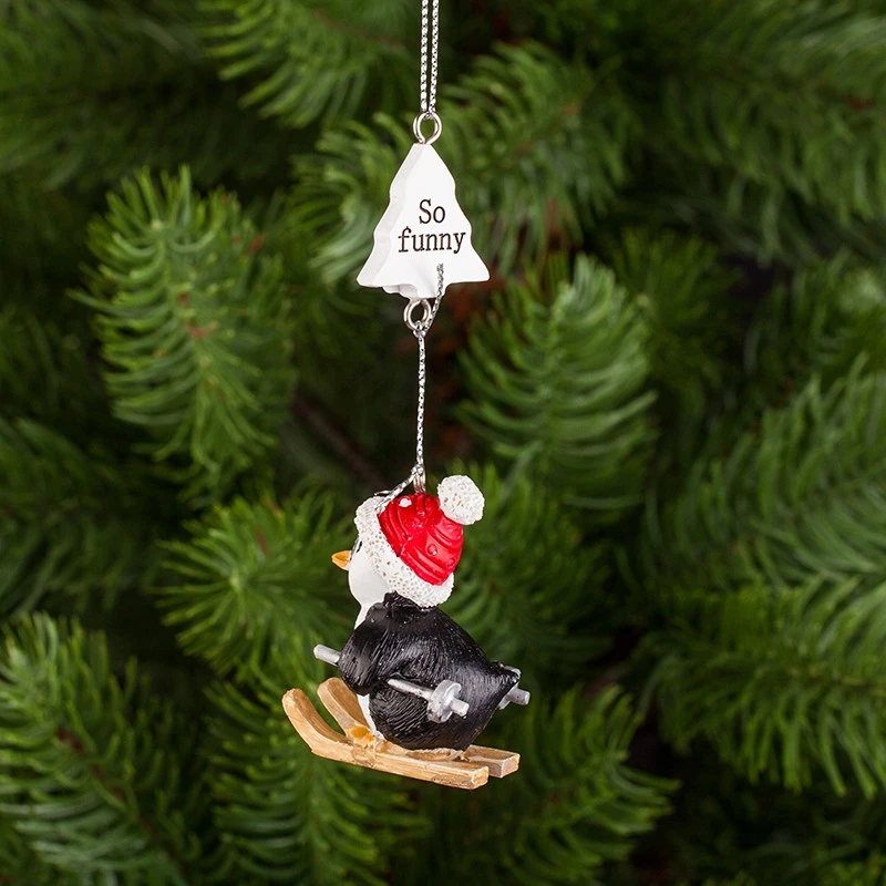 Коледно пингвинче на ски Димс-92, KN050D, С шапка