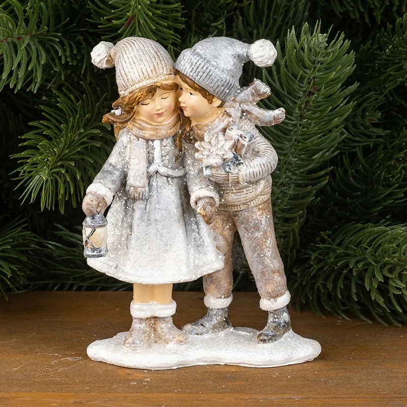 Коледна фигурка Димс-92 Момиче и момче