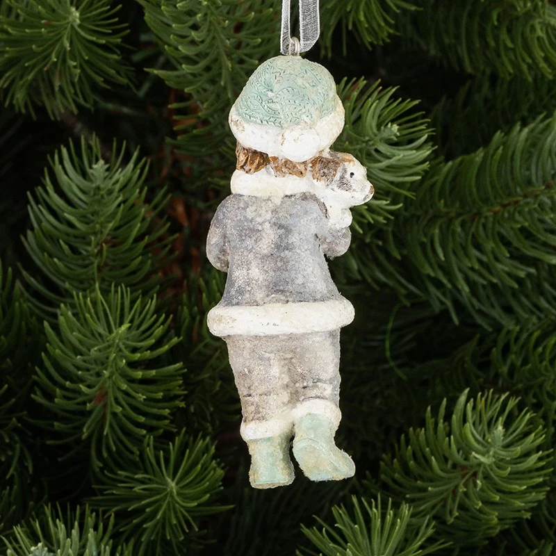 Коледна фигурка Димс-92 Момче с кученце