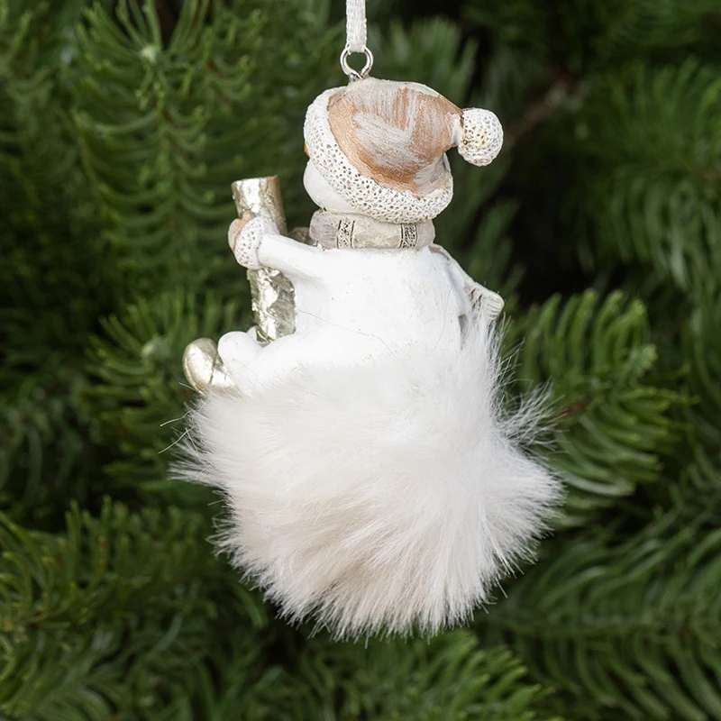 Снежко върху снежна топка - висулка