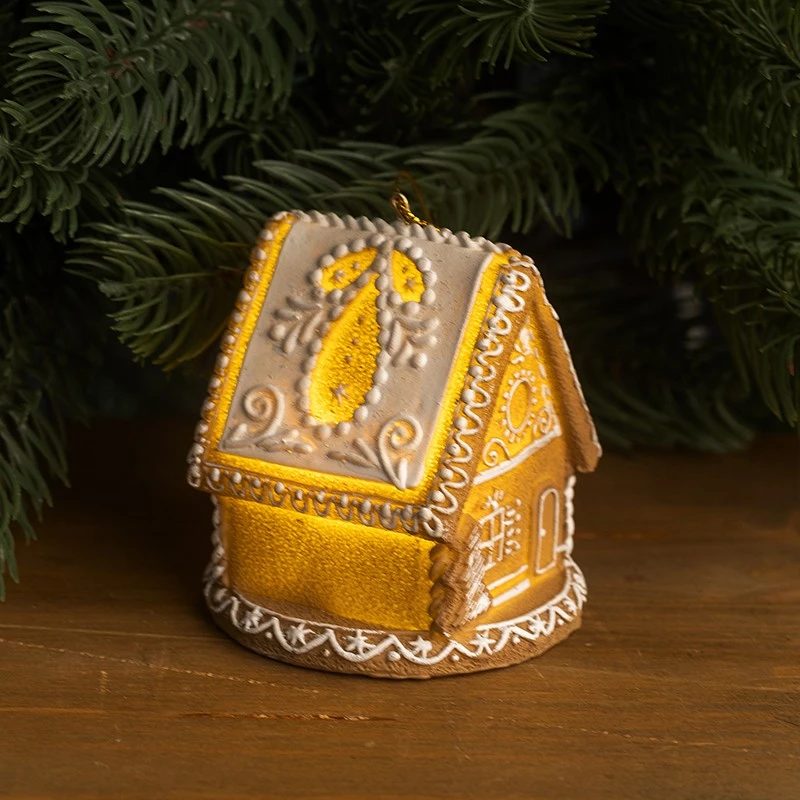 Коледна играчка Светеща къщичка AR016