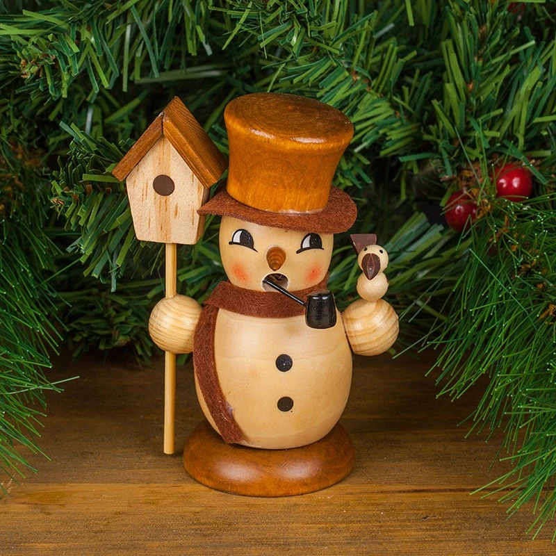 Пушещо снежно човече Димс-92 MC05, Дървено, 12 см