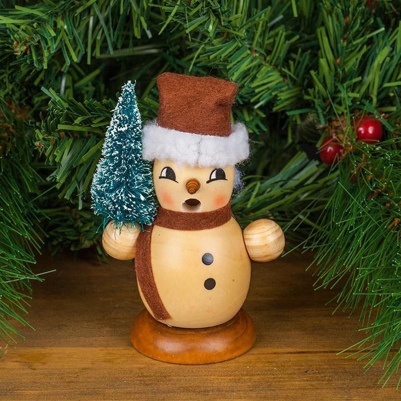 Пушещо снежно човече Димс-92 MC07, Дървено, 12 см