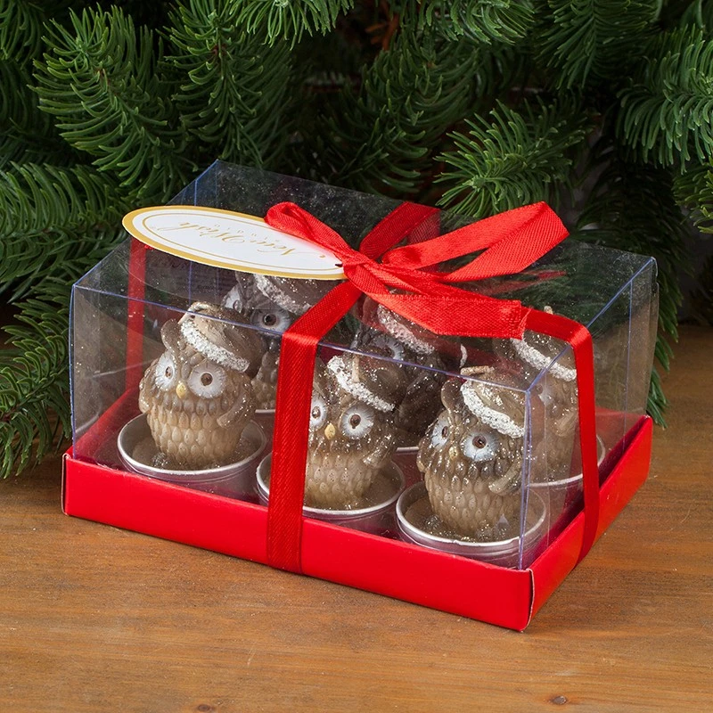 Свещи Димс-92, Бухалчета, MH135, С шапки, 6 броя