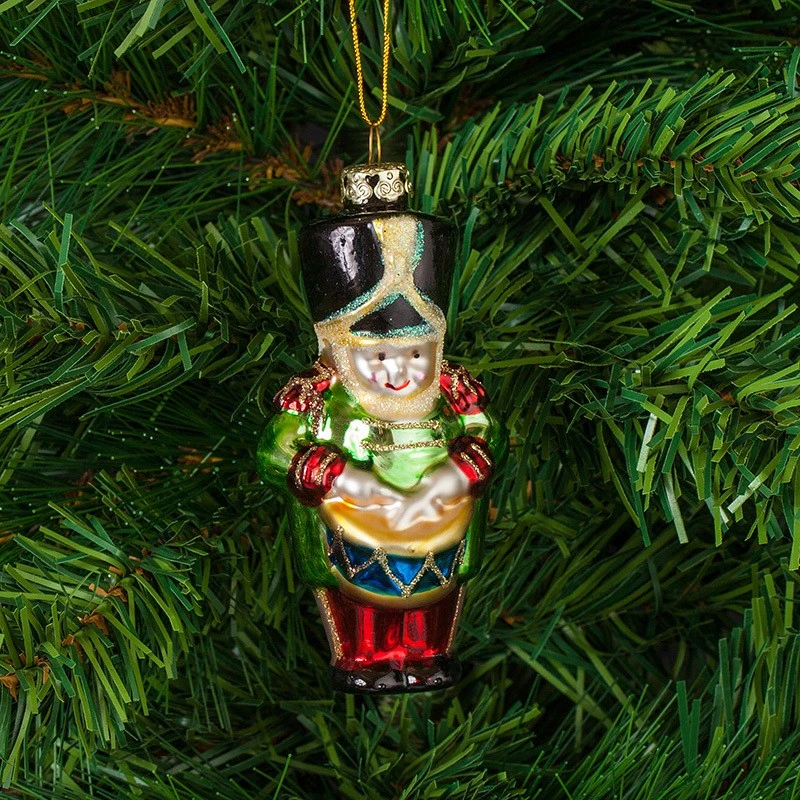 Коледна играчка Димс-92 Човече L095, стъкло, 5,5 см